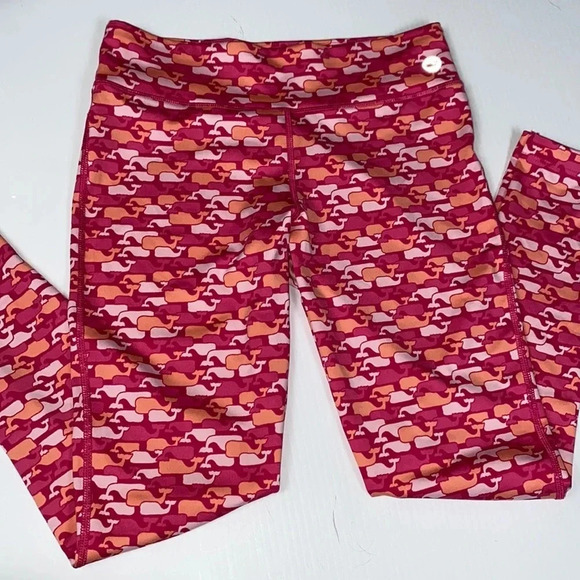 VINEYARD VINES GUC GIRLS LEGGINGS PANTS WHALES WINTER FALL SPRING BOTTOMS SIZE M - Picture 8 of 9